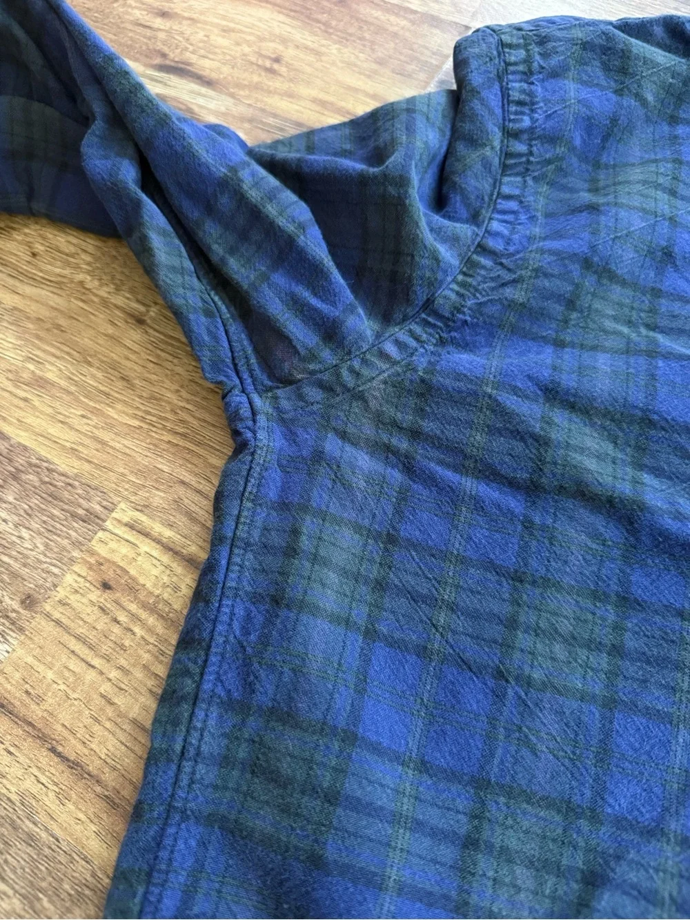 J. Crew Blue & Dark Green Plaid Button-Down Shirt